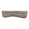 Natuzzi 1801 Ecksofa aus Leder in Grau 1