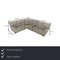 1801 Corner Sofa in Gray Leather from Natuzzi, Image 2