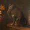 Italienischer Künstler, Stillleben mit Obst, Gemüse und Katze, 1600er, Öl auf Leinwand 6