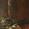 Italian Artist, Still Life with Fruit, Vegetables and Cat, 1600s, Oil on Canvas 5