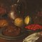 Artista, Natura morta con frutta, verdura e gatto, 1600, Olio su tela, Immagine 2