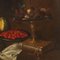 Artista italiano, Bodegón con frutas, verduras y gato, década de 1600, óleo sobre lienzo, Imagen 4