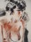André Dignimont, Nude in a Wool Coat, Original Signed Watercolor 4