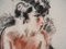 André Dignimont, Nude in a Wool Coat, Original Signed Watercolor, Image 5