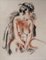 André Dignimont, Nude in a Wool Coat, Original Signed Watercolor, Image 1