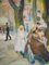Kurt Groeger, Marsiglia, Woman at a Café Terrace Communing, acquerello originale firmato, Immagine 4