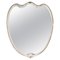 Italian Brass Wall Shield Mirror by Paolo Buffa, 1960s, Image 1