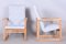 Mid-Century Upholstered Beech Armchairs, Former Czechoslovakia, 1960s, Set of 2, Image 6