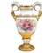 Meissen Vase mit Schlangenhenkel und weicher Blumenmalerei, Leuteritz zugeschrieben, 1865 1