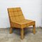 French Tri-Tone Woven Rattan Lounge Chair, 1970s 4