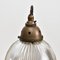 Lámpara colgante de vidrio de Holophane, años 30, Imagen 2
