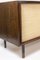 Sideboard in Wenge, Raffia and Lacquered Metal, 1970s, Image 12