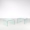 Tables d'Appoint Waterfall par Fiam, Italie, 1970s, Set de 2 1