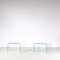 Tables d'Appoint Waterfall par Fiam, Italie, 1970s, Set de 2 2