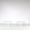 Waterfall Side Tables from Fiam, Italy, 1970s, Set of 2 2