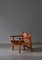 Danish Modern Spanish Chair in Oak and Saddle Leather attributed to Børge Mogensen for Fredericia, 1950s, Image 16