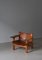 Danish Modern Spanish Chair in Oak and Saddle Leather attributed to Børge Mogensen for Fredericia, 1950s, Image 7