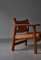 Danish Modern Spanish Chair in Oak and Saddle Leather attributed to Børge Mogensen for Fredericia, 1950s 13