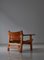 Danish Modern Spanish Chair in Oak and Saddle Leather attributed to Børge Mogensen for Fredericia, 1950s 5