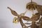 Lámpara de techo floral de Willy Daro, años 70, Imagen 10