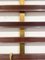 Mid-Century Slatted Coat Rack with Brass Hooks attributed to Jules Wabbes, Belgium, 1950s, Image 6