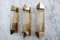 Art Deco Glass & Brass Wall Lights in the style of Honsel, Set of 3, Image 3