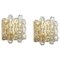 Large Murano Glass Wall Sconces attributed to Doria, Germany, 1960s, Set of 2 1