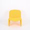 Mid-Century Yellow Alky Italian Armchairs by Giancarlo Piretti for Castelli, 1970s 3