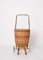 French Riviera Woven Wicker and Rattan Shopping Trolley, 1960s 15