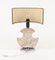 Mid-Century Table Lamp in Travertine and Chrome from Studio Ce, Italy, 1970s 8