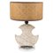 Mid-Century Table Lamp in Travertine and Chrome from Studio Ce, Italy, 1970s, Image 1