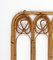 Midcentury Bamboo and Rattan Coat Rack Stand, Italy, 1960s 5