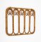 Midcentury Bamboo and Rattan Coat Rack Stand, Italy, 1960s, Image 8