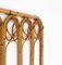 Midcentury Bamboo and Rattan Coat Rack Stand, Italy, 1960s 7