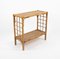 Mid-Century Rattan and Bamboo Console Table, Italy, 1970s 15