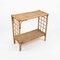 Mid-Century Rattan and Bamboo Console Table, Italy, 1970s 5