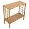 Mid-Century Rattan and Bamboo Console Table, Italy, 1970s 1