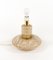 Mid-Century Table Lamp in Travertine and Brass in the style of Fratelli Mannelli, Italy, 1970s, Image 3