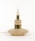 Mid-Century Table Lamp in Travertine and Brass in the style of Fratelli Mannelli, Italy, 1970s, Image 8