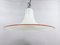 White Italian Glass Pendant Light, 1970s 3