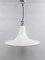 White Italian Glass Pendant Light, 1970s 1