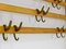 Large Mid-Century Coat Rack in Beech with 8 Brass Hooks attributed to Carl Auböck, 1950s, Image 16