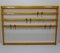 Large Mid-Century Coat Rack in Beech with 8 Brass Hooks attributed to Carl Auböck, 1950s 5