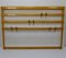 Large Mid-Century Coat Rack in Beech with 8 Brass Hooks attributed to Carl Auböck, 1950s, Image 5