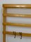 Large Mid-Century Coat Rack in Beech with 8 Brass Hooks attributed to Carl Auböck, 1950s 12
