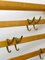 Large Mid-Century Coat Rack in Beech with 8 Brass Hooks attributed to Carl Auböck, 1950s 8
