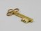 Large Brass Key Corkscrew Bottle Opener Paperweight attributed to Carl Auböck, Austria, 1950s 14