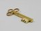 Large Brass Key Corkscrew Bottle Opener Paperweight attributed to Carl Auböck, Austria, 1950s, Image 14