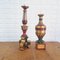 Baroque Style Gilded Polychrome Lamp Stands, 1950s, Set of 2, Image 2