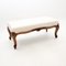 French Carved Walnut Foot Stool, 1930s, Image 3